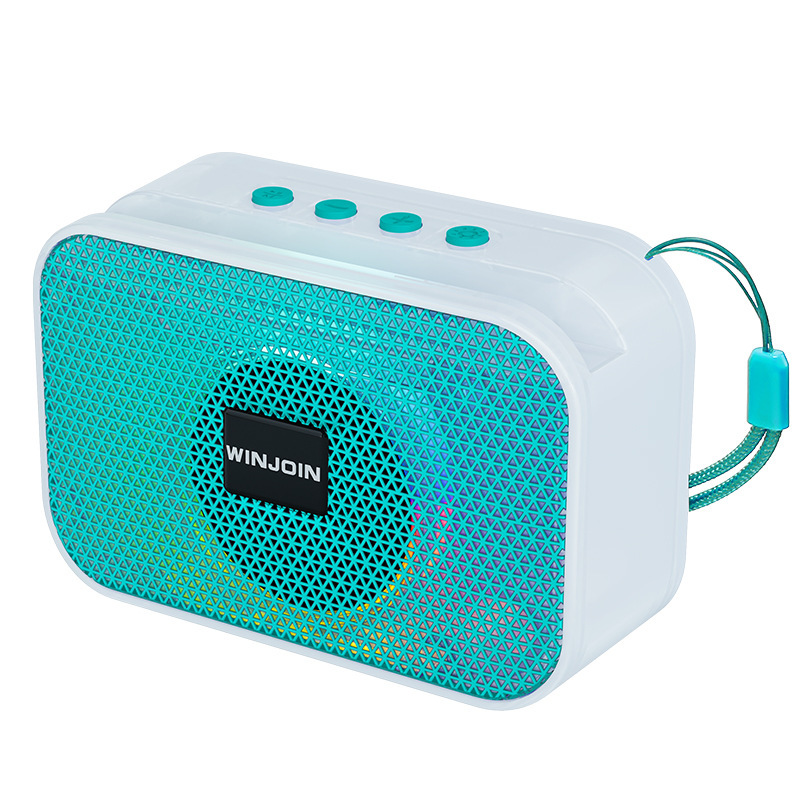 新型家庭用ミニカラフルBluetooth小型スピーカー、屋外ポータブルワイヤレスサブウーファー、小型高出力スピーカー|undefined