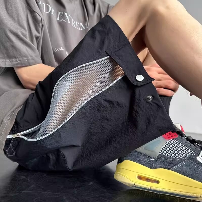 Mesh Breathable Shorts for Men, Summer American-Style Basketball Sports Shorts with Unique Design【Cross-Border Foreign Trade】 Mesh Breathable Shorts for Men, Summer American-Style Basketball Sports Shorts with Unique Design【Cross-Border Foreign Trade】