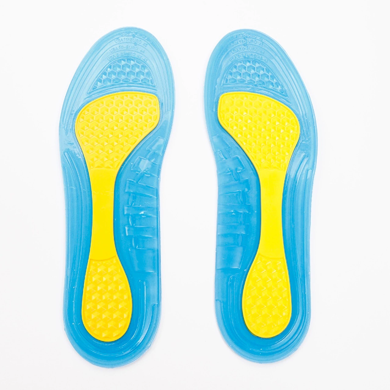 Силиконовая двухцветная Шестигранная стелька с заклепками TPE Военная тренировочная стелька высокоэластичная амортизация противоскользящая