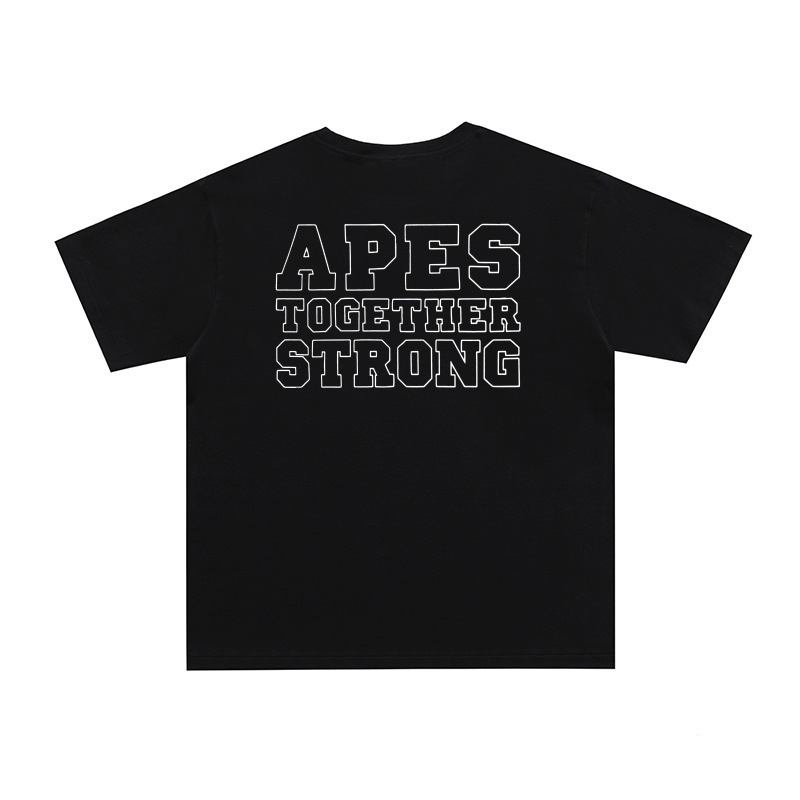 国境を越えた貿易トレンディなブランド半袖メンズレタープリントアメリカンストリートルーズカップルカジュアルTシャツ半袖シャツ|undefined