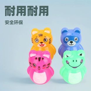 Неваляшка-животное пластиковая мини-игрушка