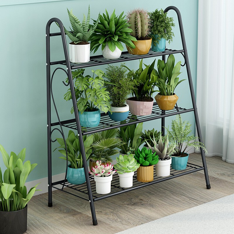 Balcony Flower Rack Multi-layer Household Iron Floor Storage Shelf Simple Modern Economical Assembly Potted Plant Storage Rack