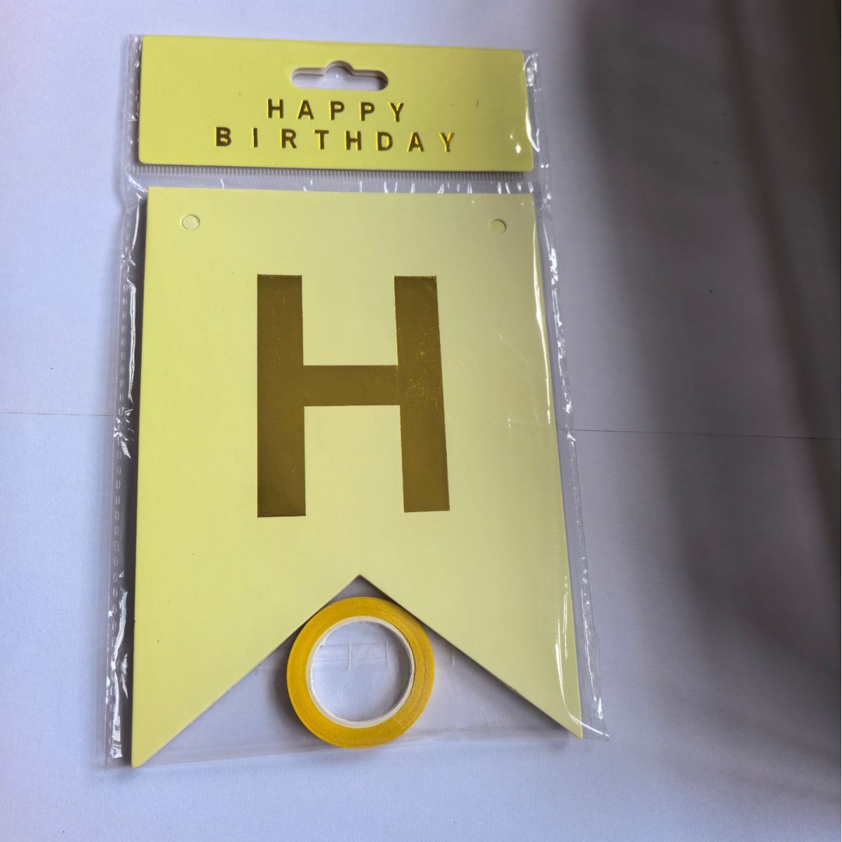 Guirnalda de Cumpleaños con Diseño de Cola de Pez en Dorado, Decoración para Fiestas de Cumpleaños, Banner de Feliz Cumpleaños, Artículos Esenciales para Fiestas de Cumpleaños