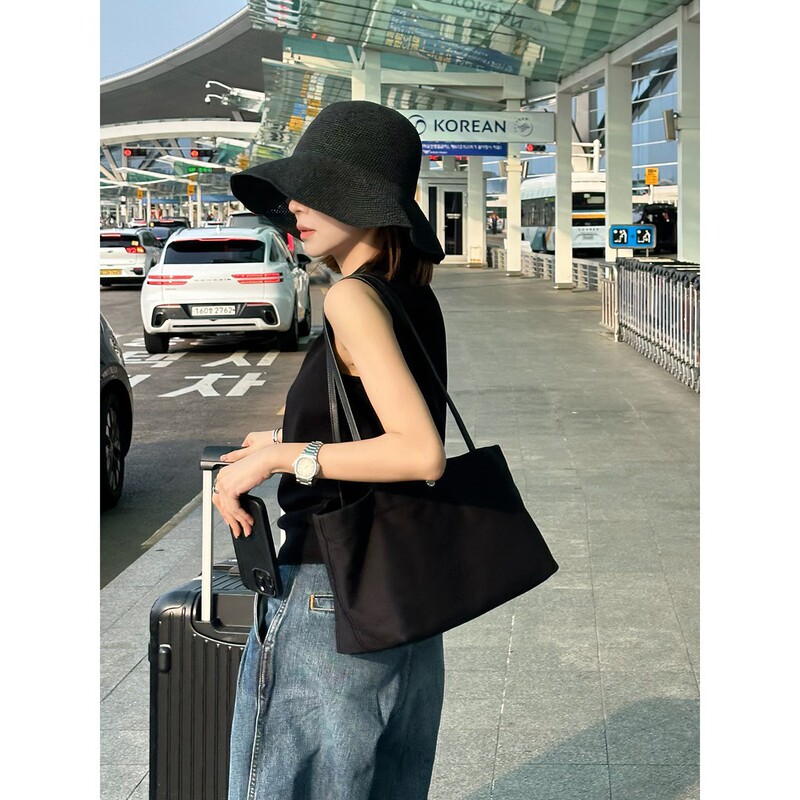 【Boss Zhou】Simple and Casual Summer Foldable Wide-Brimmed Sunshade Straw Hat