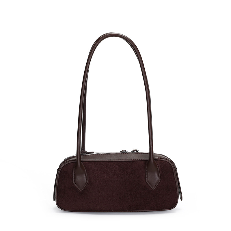2025 New Niche French Baguette Bag Retro Elegant Underarm Bag Women's Shoulder Handbag Bgs - Thumbnail 2