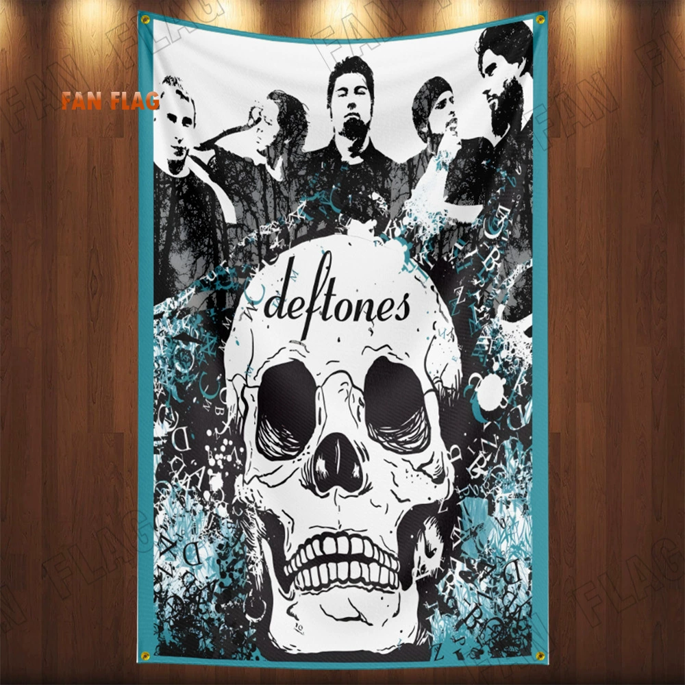 Флаг из полиэстера 3x5ft с дизайном Deftones Alternative Metal, декоративная баннер-атрибут
