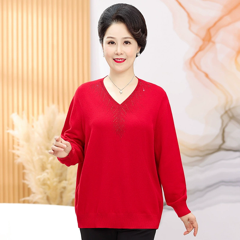 036 Среднего и пожилого возраста 24 новые толстые мамы свитера