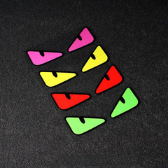 Car reflective warning sticker emoji sticker, internet celebrity, fun little demon monster eyes, personalized creative electric motorbike