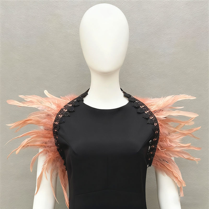 Amazon plumas mantel luchador show traje gladiador vestido estilo vikingo carnaval antiguo abrigo aristocrático TK