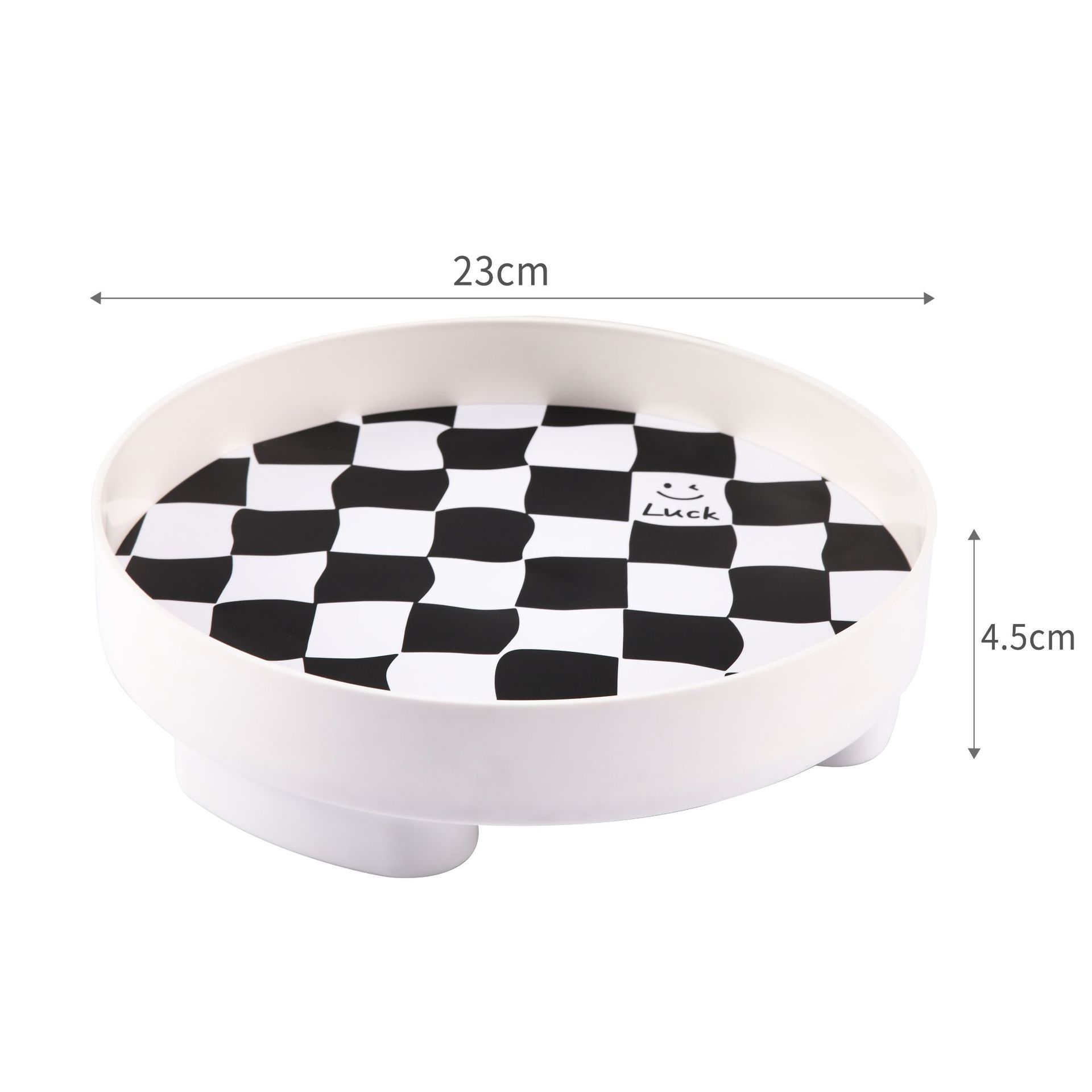 Pasadilla Tray - Tablero de ajedrez blanco pequeño