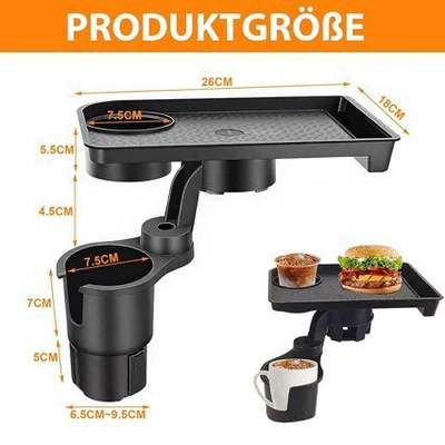 Small Dining Table, Car Expandable – Car cup holder/beverage holder