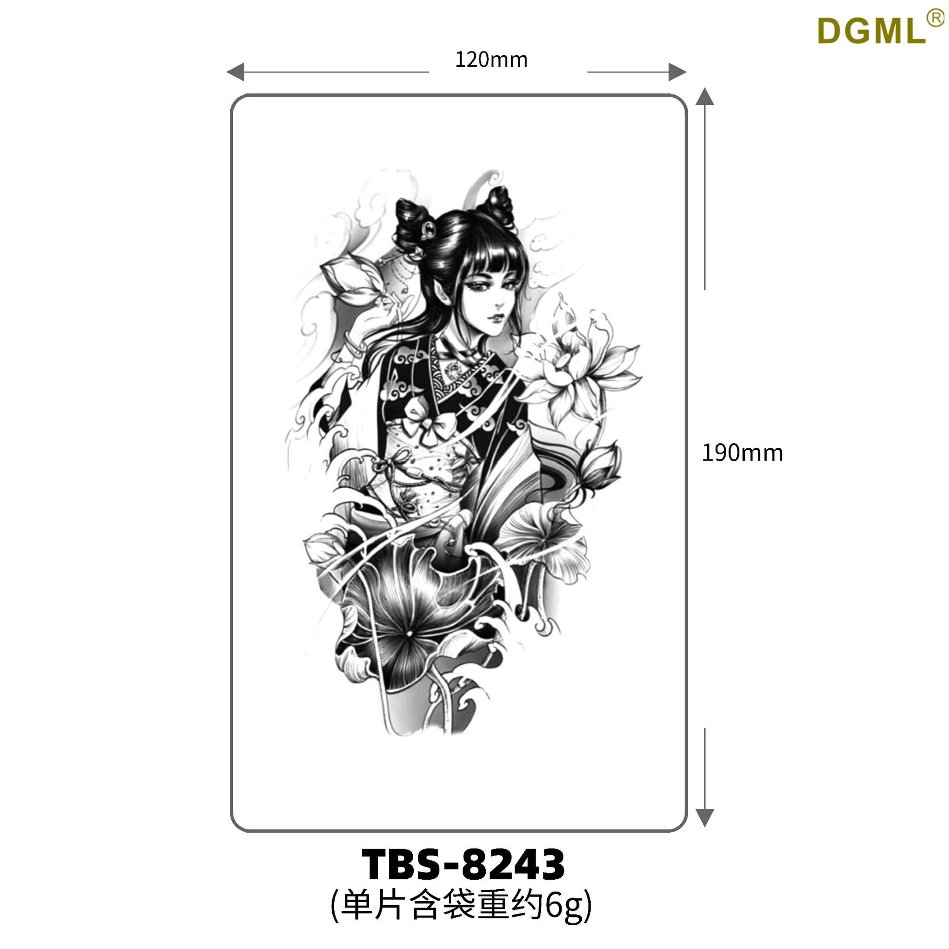 Pegatinas de tattoo se pueden fijar letras flor brazo tatuaje dibujos animados transfronterizo tatuaje pegatinas europeo y americano bronceado completo Volver al por mayor tatuaje