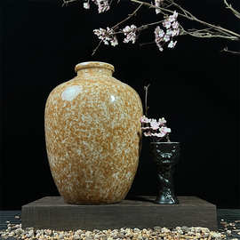 陶瓷私藏白酒瓶仿古釉变酒壶密封土陶酒罐土陶空瓶家用5斤装酒坛