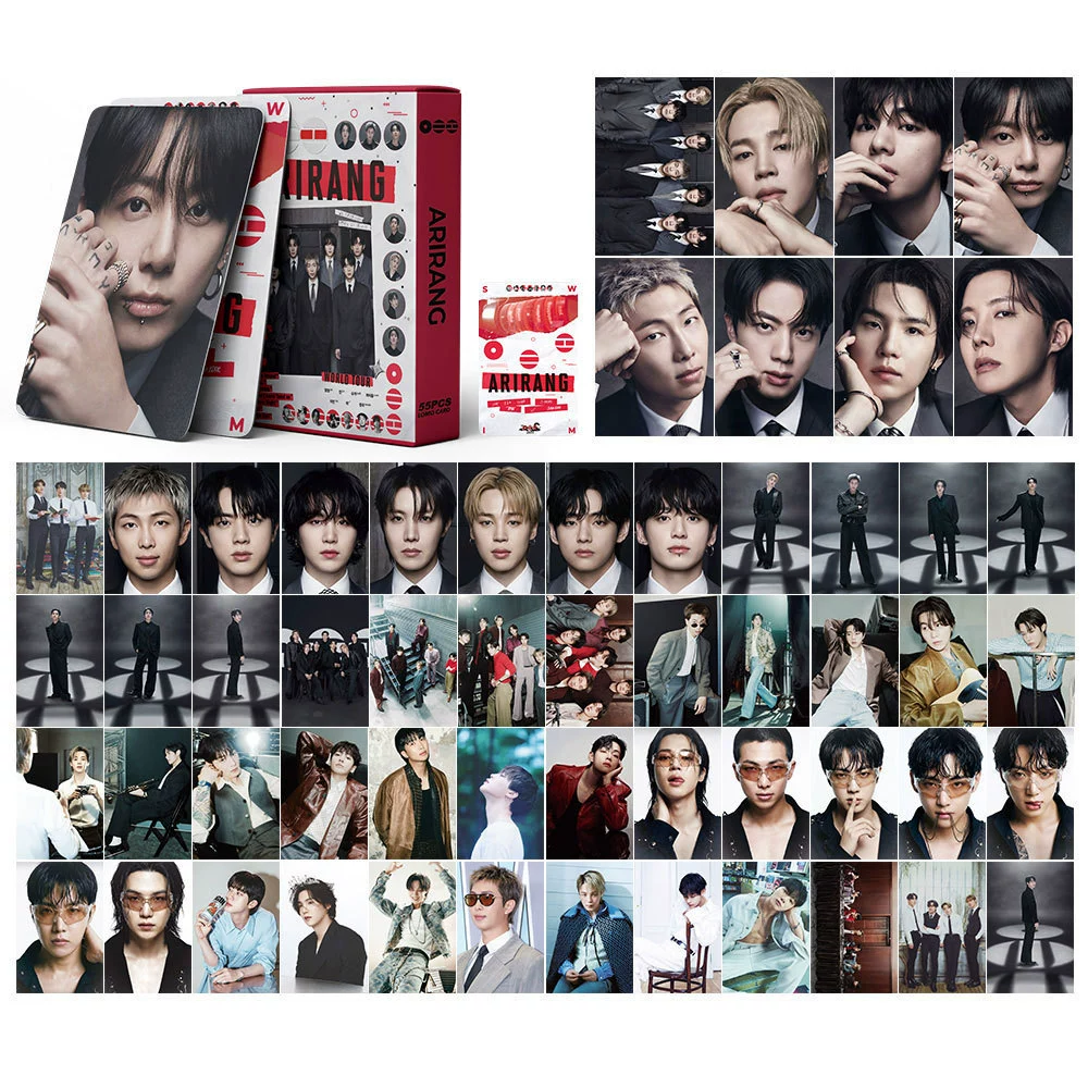 Набор фотокарточек ARIRANG K-pop в стиле LOMO, 55 шт., коллекционные мини-карты