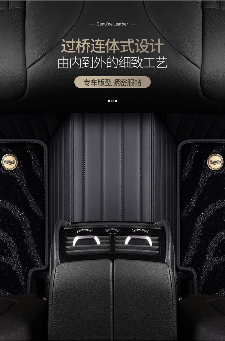 Suitable for high-end nappa leather car mat surrounded by starry sky blanket mat double layer foot mat imitation cashmere foot mat