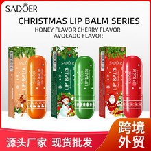圣诞水果蜂蜜防干裂润唇膏系列保湿滋润秋冬lip balm跨境外贸批发