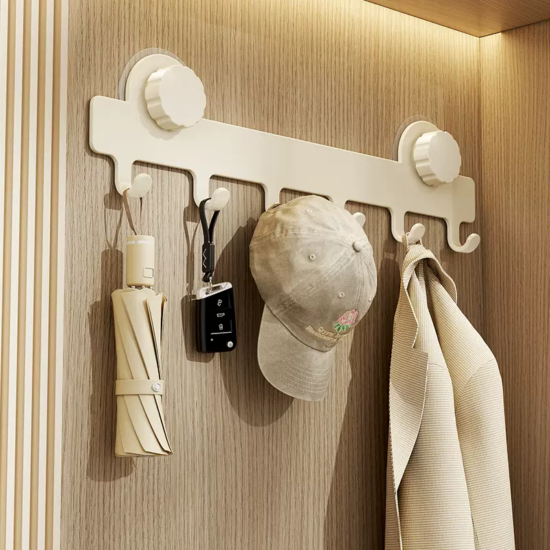 吸盘挂钩家用免打孔门后挂衣架卫生间毛巾架厕所浴室置物架批发