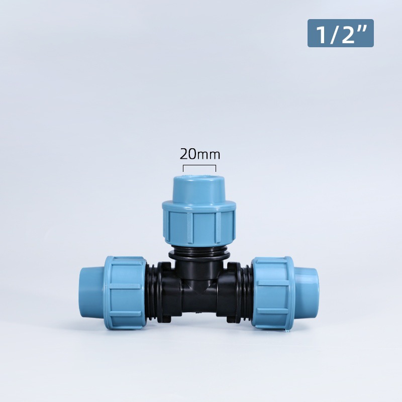 Conector de tubería de agua de plástico PE accesorios de tubería de conexión rápida PE reparación de emergencia cable interno codo PE Conexión de tarjeta rápida cable externo tee al por mayor