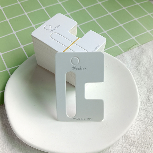 Large shark clip multi-size packaging card Korean version new white card extra large grab clip cardboard hairpin tag jewelry