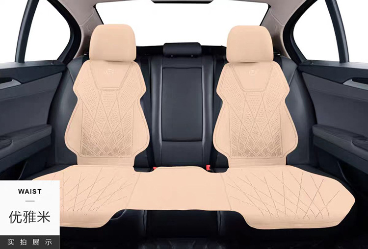 Car Seat Cushion Universal Imitation Suede Breathable Saddle Cushion Technology Leather Half-Pack Seat Cover Four-Season Seat Cover Autumn and Winter