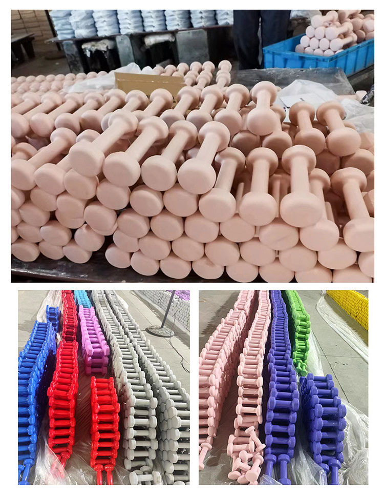 Kadınlar için plastik kaplı dambıllar, çocuklar için evde fitness ekipmanları, küçük ağırlıklı erkek kombinasyonu, ilkokul genç dambıl seti