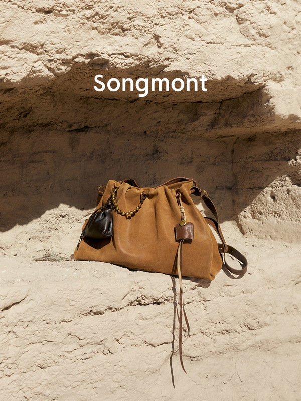 [文淇同款]Songmont山下有松百纳托特包麂皮绒垃圾袋大容量流浪包|undefined