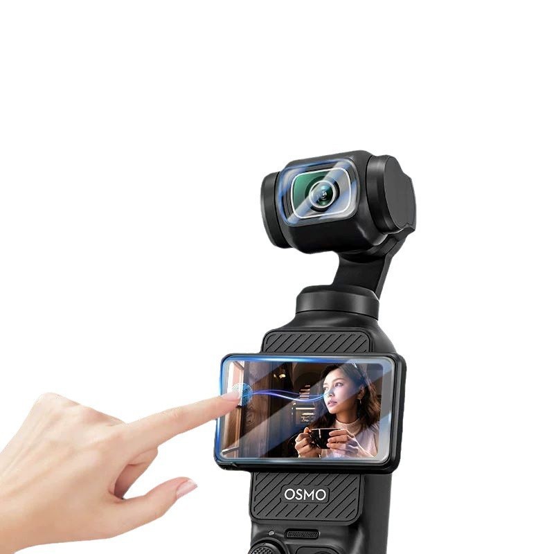 Película templada adecuada para DJI Pocket 3, pantalla antirreflejos AR, lente de alta definición, película protectora para Pocket 4 Pro