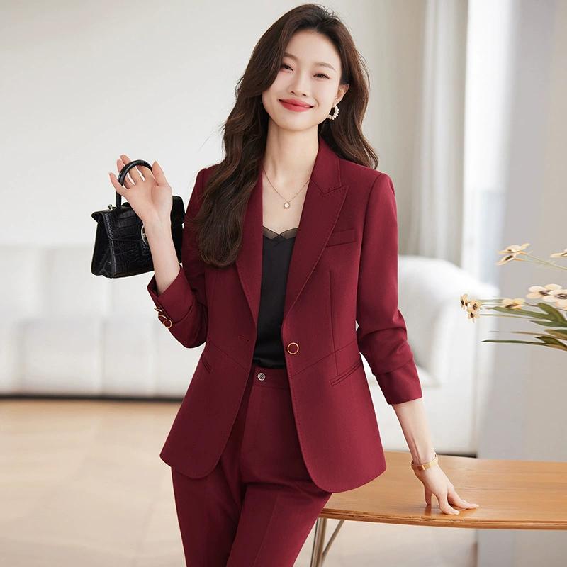Чёрный весенний костюм-жакет с длинным рукавом, набор, slim-fit, для подростков