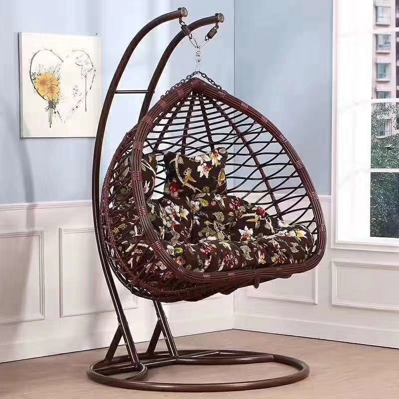 Silla Mecedora Colgante Doble con Estructura Metálica, Móvil y Reclinable, para Parque y Balcón image 33
