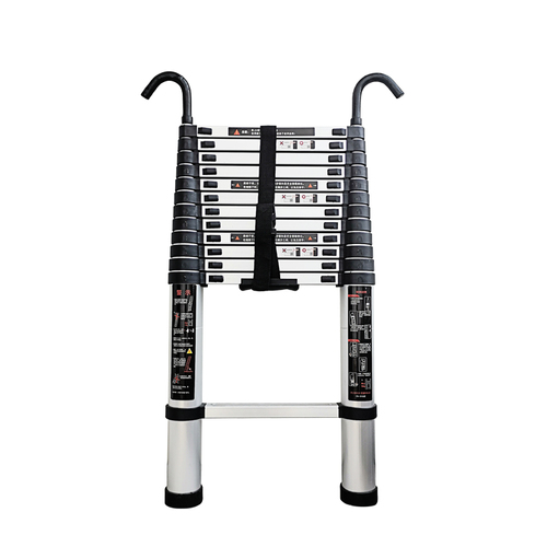Jadoqi ladder with hook, portable telescopic ladder, household ladder, portable folding ladder, thickened aluminum alloy engineering ladder