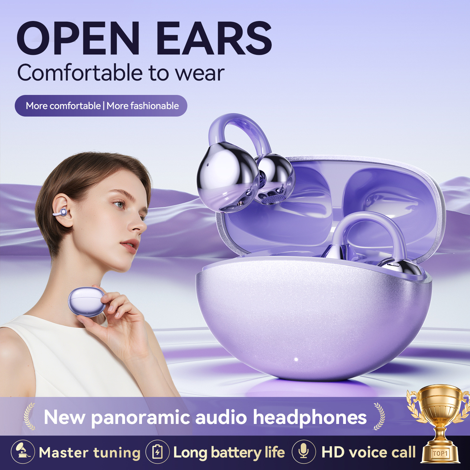 (Cross-border trading), extra-long headphones, high quality wireless ear clips, GL8, bluetooth
