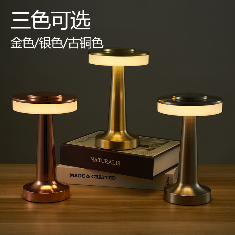 Cross-border Creative Decorative Table Lamp Bar Bedroom Living Room Charging Touch Nightlight Camping Atmosphere Dumbbell Table Lamp Cross-border Creative Decorative Table Lamp Bar Bedroom Living Room Charging Touch Nightlight Camping Atmosphere Dumbbell Table Lamp