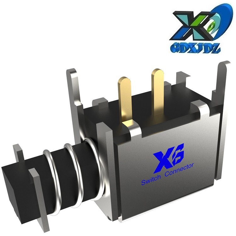 自锁开关侧按2脚 批发按键开关两脚 批发直键开关 按钮开关侧按2P