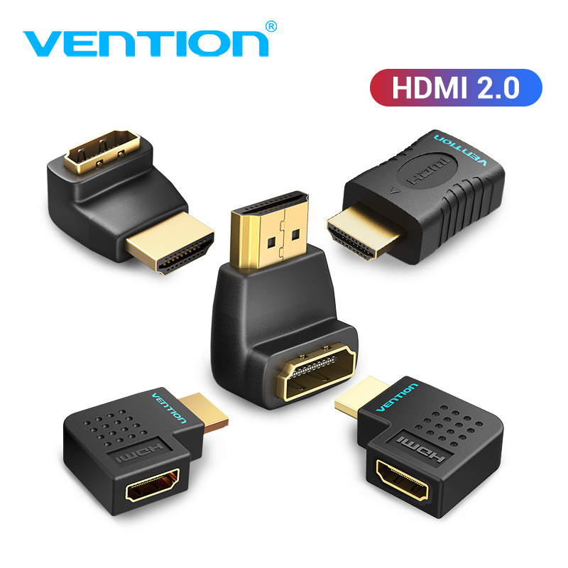 Weixun hdmi adaptador codo ángulo recto 90 grados macho a hembra cable de extensión ángulo de flexión 4K curva hdmi línea HD 2.0