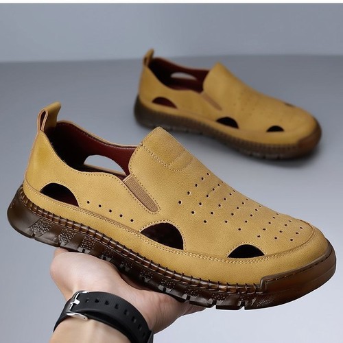 Men's Lightweight Holes sandals, flat casual shoes