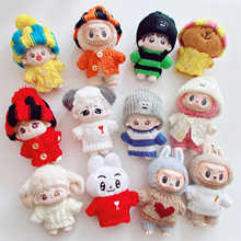 ����10cm�޻������·���ë�²�ɫ�~���_��labubu������������ñ��