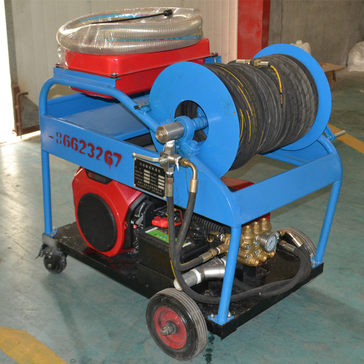 汽油驱动高压水射流管道清洗设备郑州广源GYB-1水射流疏通机