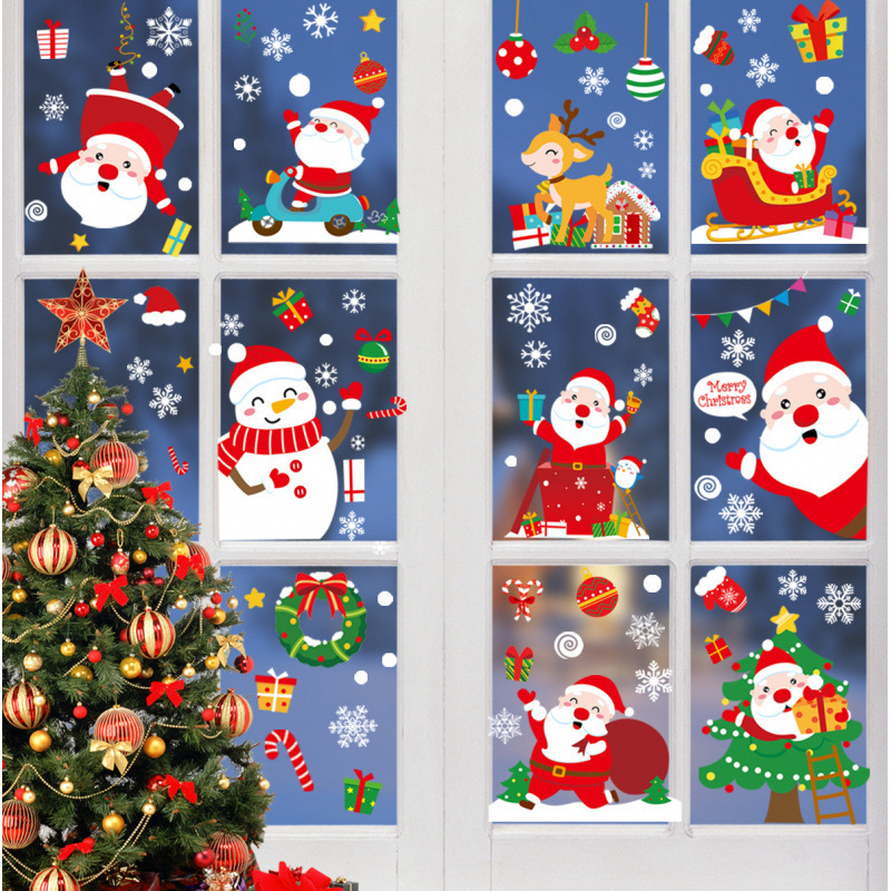 Christmas Window Stickers Cartoon Christmas Stickers Small Size Amazon Popular Snowflake Glass Stickers Electrostatic Wall Decals Christmas Window Stickers Cartoon Christmas Stickers Small Size Amazon Popular Snowflake Glass Stickers Electrostatic Wall Decals