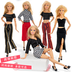 国境を越えた新型6分の子供服30センチのバービーピレン着せ替え服ファッションスーツ街でドレスを撮るカジュアルパンツセット