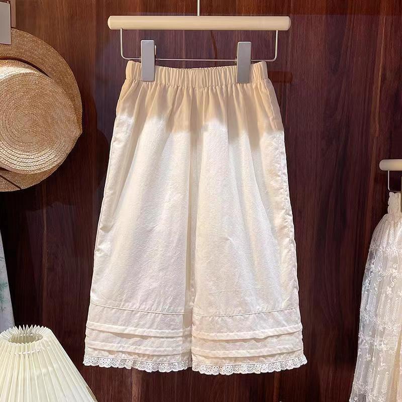 韓国子供服女の子ワイドレッグパンツ夏薄いルーズワイド新しいスタイルファッショナブルなベビーカジュアルパンツ子供パンツ|undefined