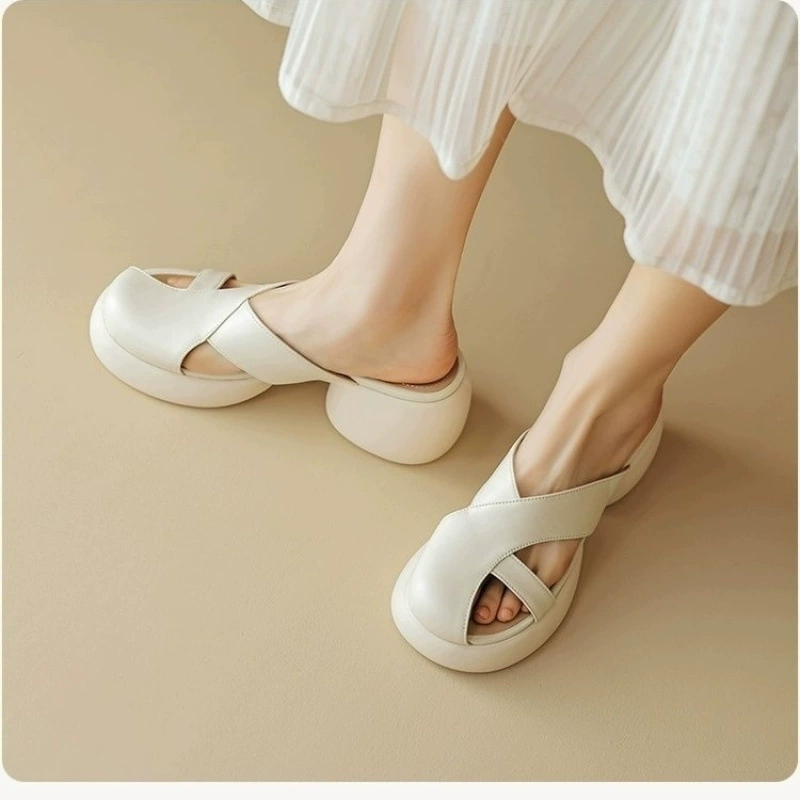 Summer slide platform, high slippers