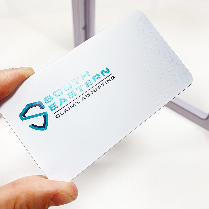 不锈钢电镀RFID芯片凹槽卡电镀白色丝印LOGO镂空花边自定义尺寸