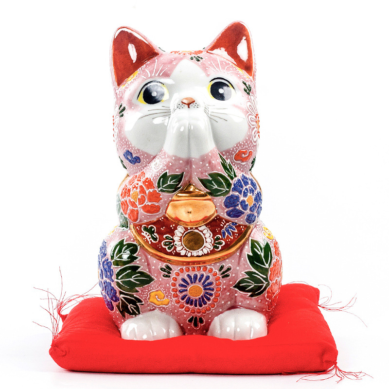 기도(핑크) 행운의 고양이 높이 21cm