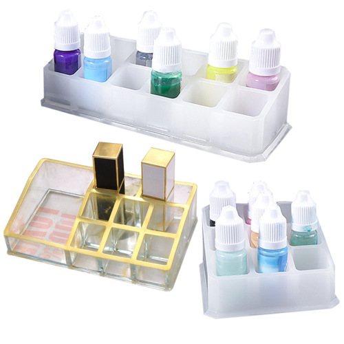 Poppy diy crystal glue mold variety of good-looking creative lipstick storage box silicone mold wholesale