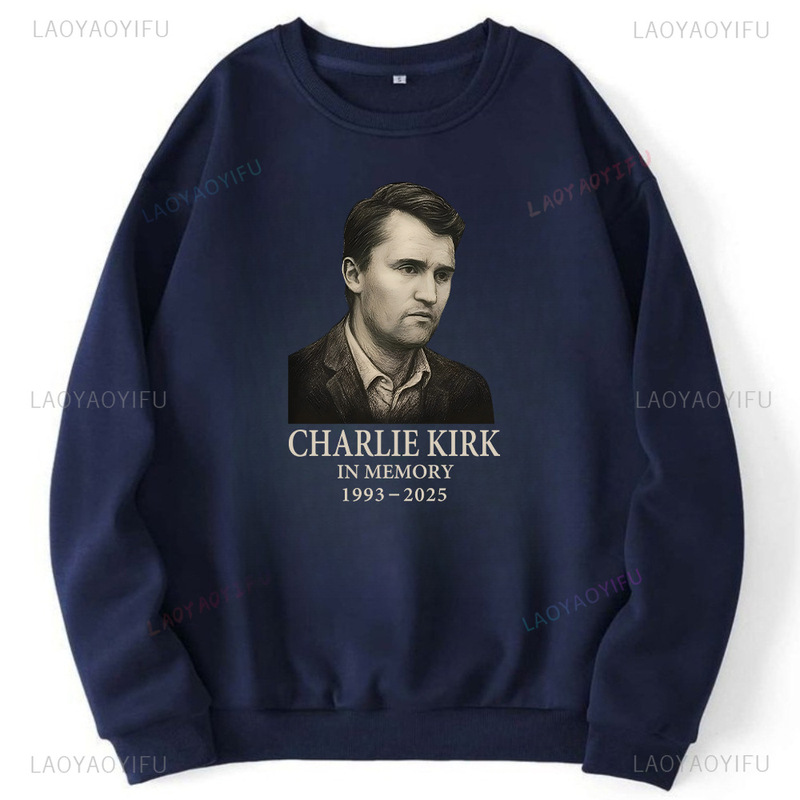 跨境欧码Charlie Kirk Hero Pullover True Patriot 1993-2025|undefined