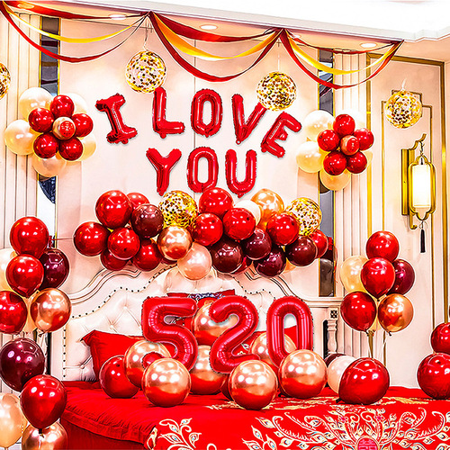 Wedding Balloon Set Wedding Room Decor New Wedding Proposal Festive Wedding Supplies Wholesale Party Latex Balloon