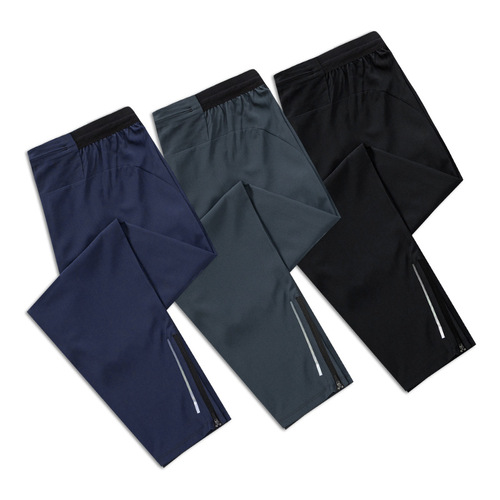 Men's sports trousers American loose quick-drying breathable spring foot-binding fitness running training basketball casual pants