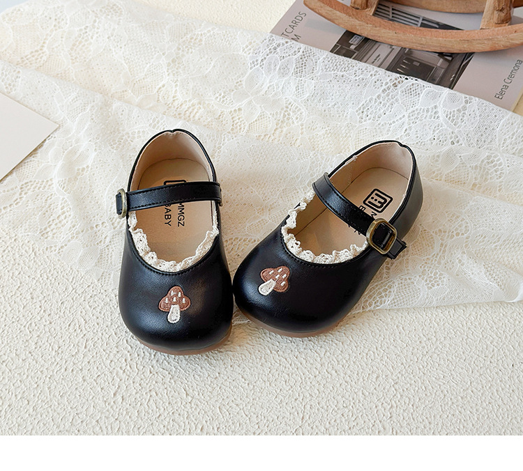 Prinzessin Lederschuhe Für Mädchen Mit Weicher Sohle Und Spitze_voghion.com