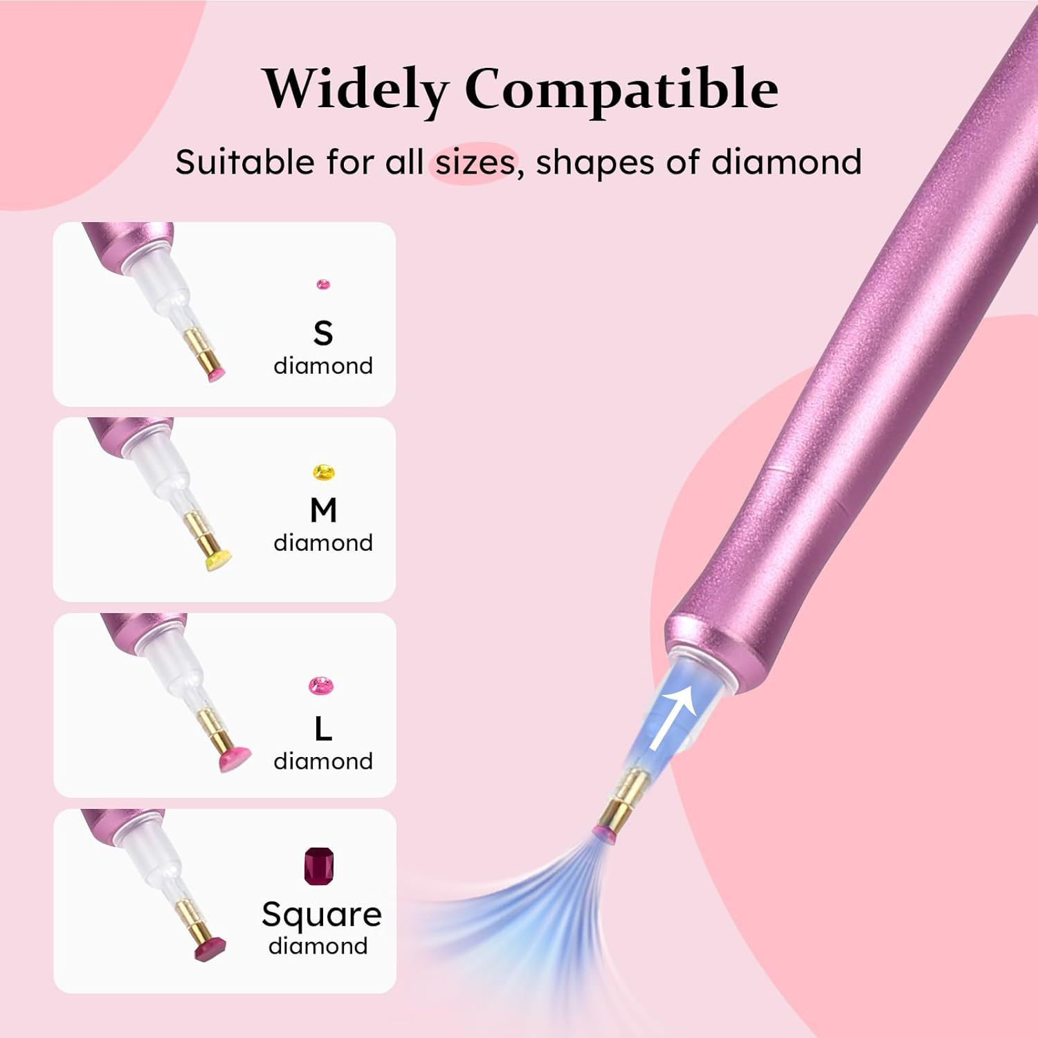 Portable Home Vacuum Electric Diamond Brush Set