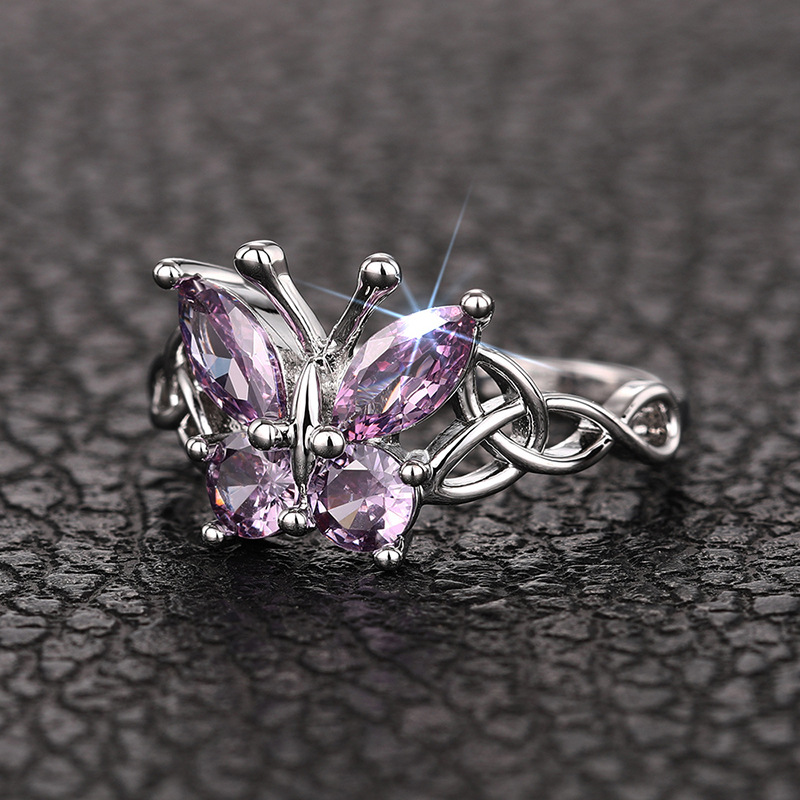 1 Piece Quantity Wholesale Jewelry Elegant Classic Style Butterfly Copper Rings